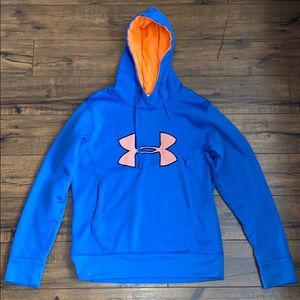 Women’s Under Armour blue and orange hoodie